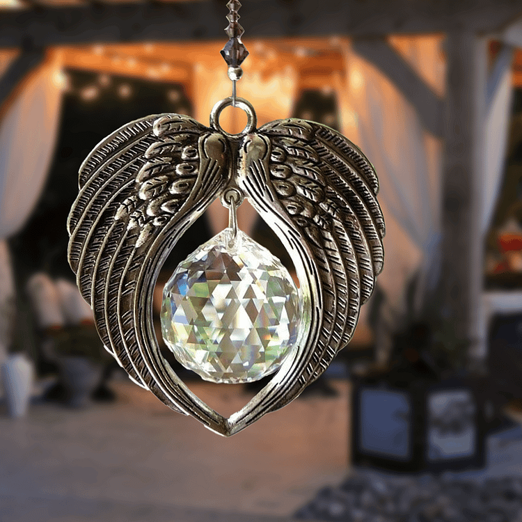 ✨ANGEL WINGS  Crystal and Pewter Wings Suncatcher
