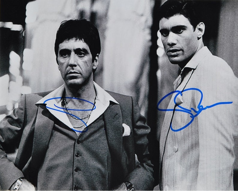 SCARFACE CAST SIGNED Photo Poster painting X2 Al Pacino & Stephen Bauer wcoa