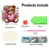 DIY Diamond Painting Valentine Rose Bear Acrylic Desktop Ornament