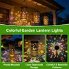 Colorful Butterfly Solar Lanterns Outdoor Waterproof Gift for Moms Women Mother Grandma Hanging Solar Lights for Yard Patio Porch Balcony Garden Decor