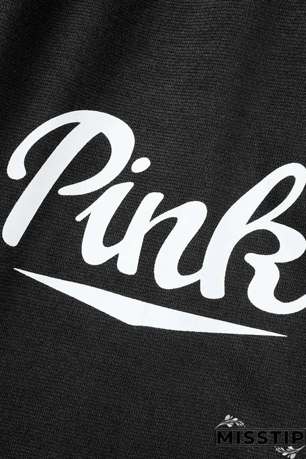 Brown Casual Letter Print Basic Hooded Collar Long Sleeve Two Pieces