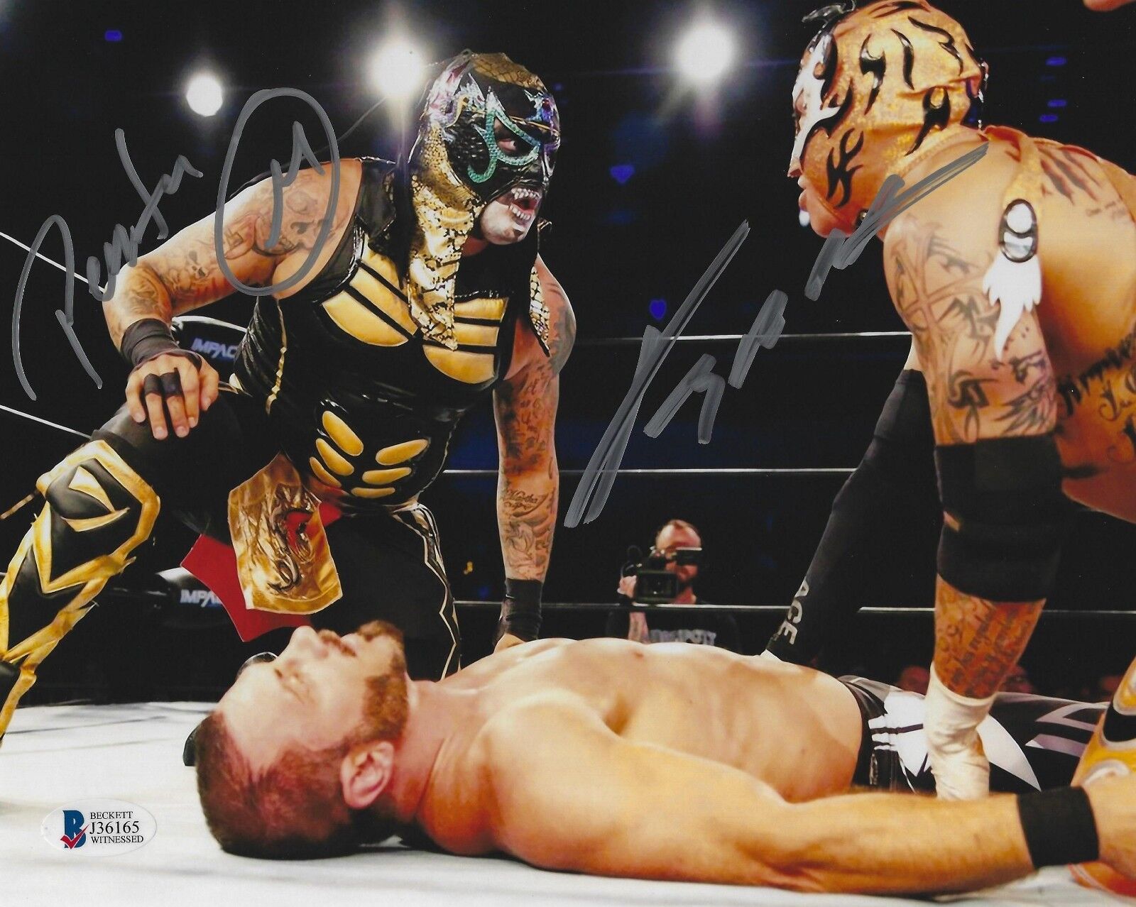 Pentagon Jr & Rey Fenix Signed 8x10 Photo Poster painting BAS Beckett COA Lucha Impact Wrestling