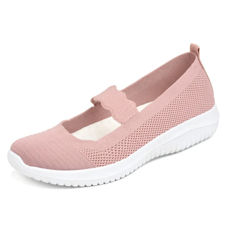 Women Casual Shoes 2021 Fashion Breathable Fly Weave Casual Shoes Women Loafers Women Comfort Flat Shoes zapatos para mujer