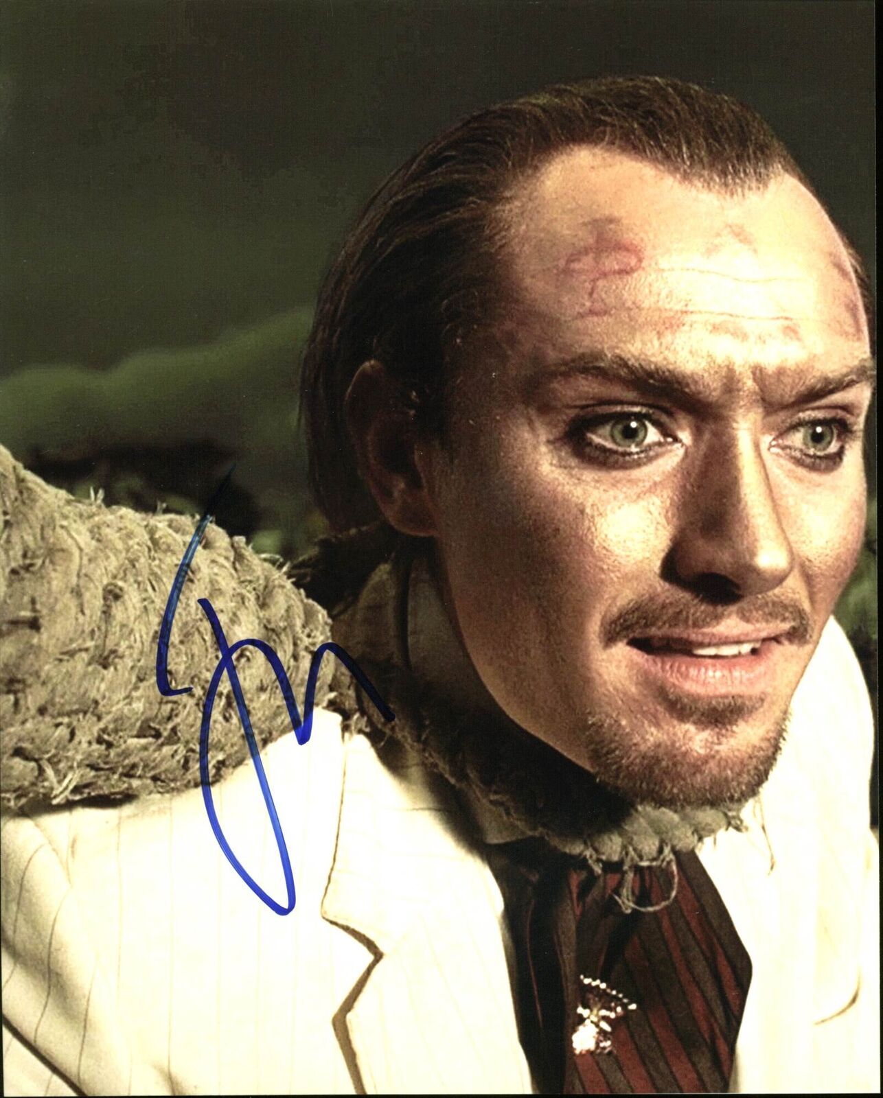 Jude Law The Imaginarium of Doctor Parnassus Signed 8X10 Photo Poster painting PSA/DNA #AB83294