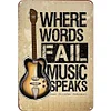 Guitar - Vintage Metal Signs - 20*30cm - Music