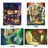 Fairy Tale Forest House-Full Embroidery 3 Strands 11CT Stamped Cross Stitch-58*40CM