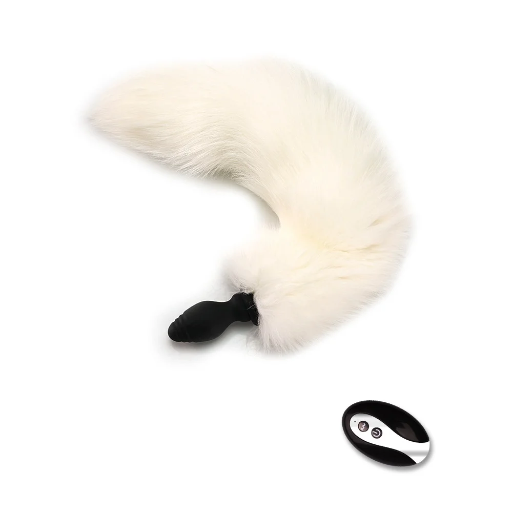 Wireless Remote Control Anal Plug Fox Tail Sex Toys For Adult Rosetoy Official