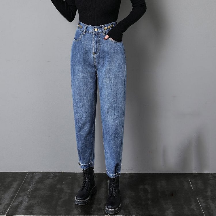 Casual Shift Zipper Jeans