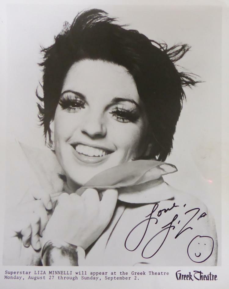 LIZA MINNELLI Signed Photo Poster paintinggraph - Singer / Film Actress - Preprint