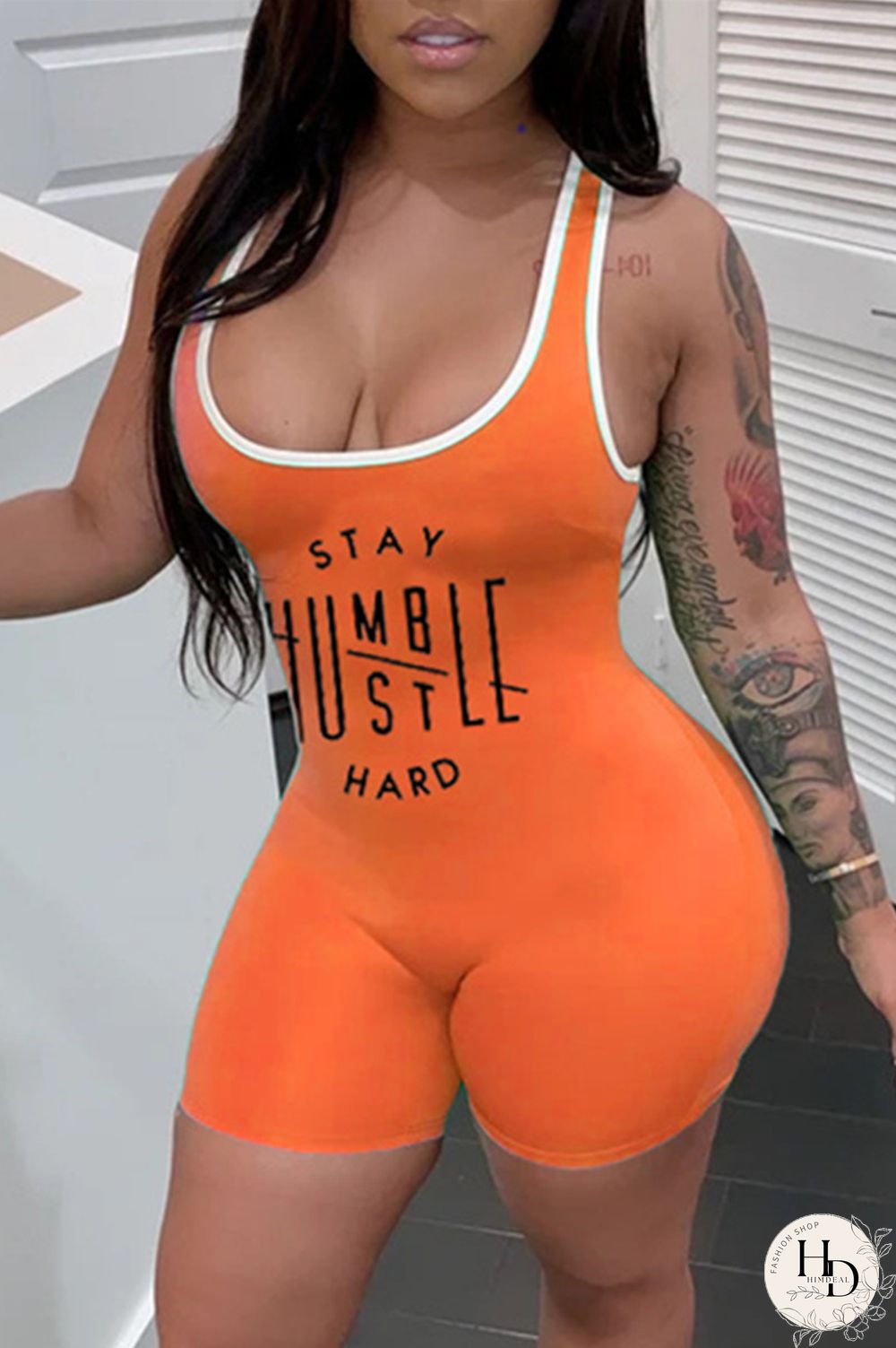 White Sexy Casual Print Vests U Neck Skinny Romper