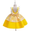 Baby Girl Flower Backless Baptism  Birthday Party Wedding Dresses 0-5T - honeylives