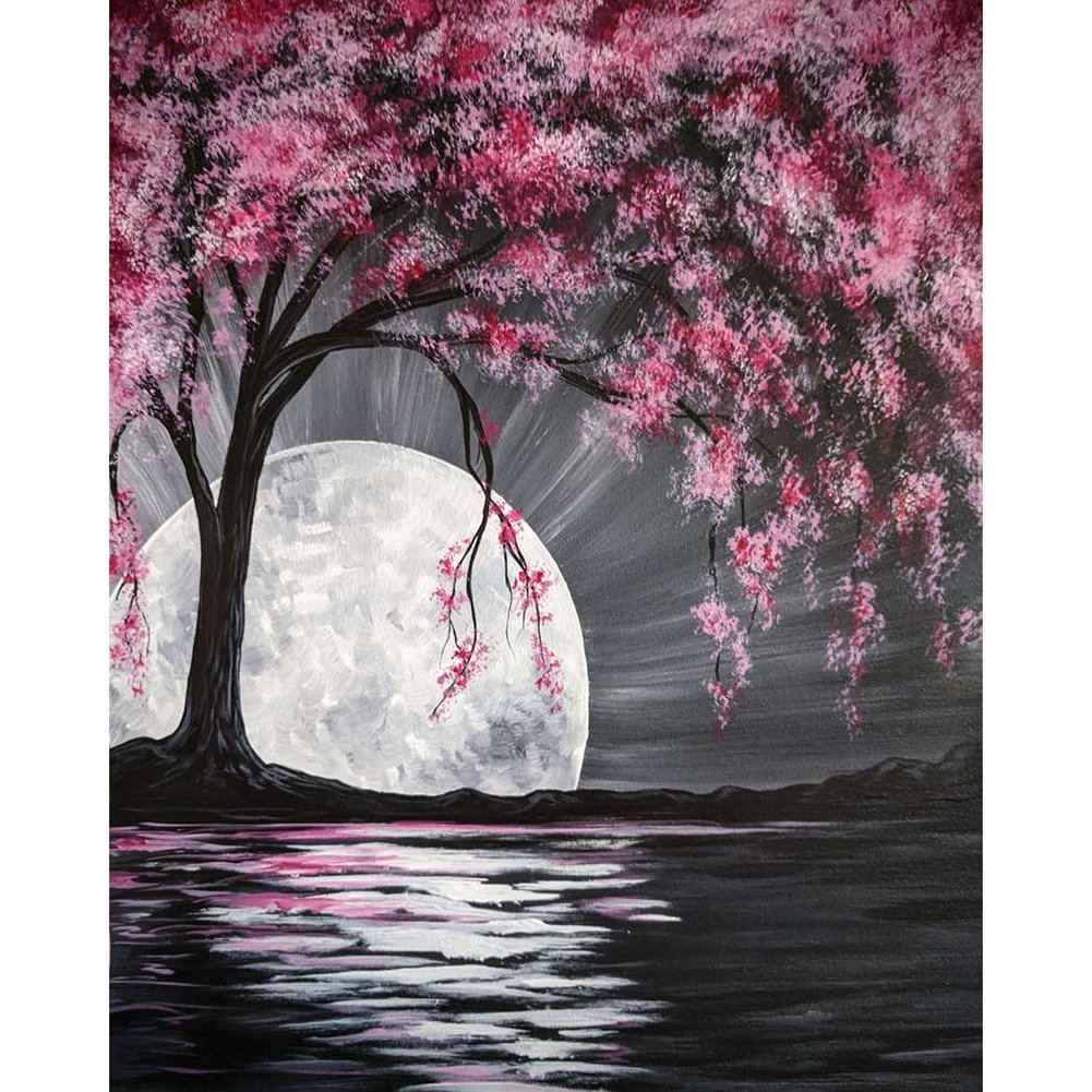 Cherry Blossoms - Full Round - Diamond Painting(30*40cm)