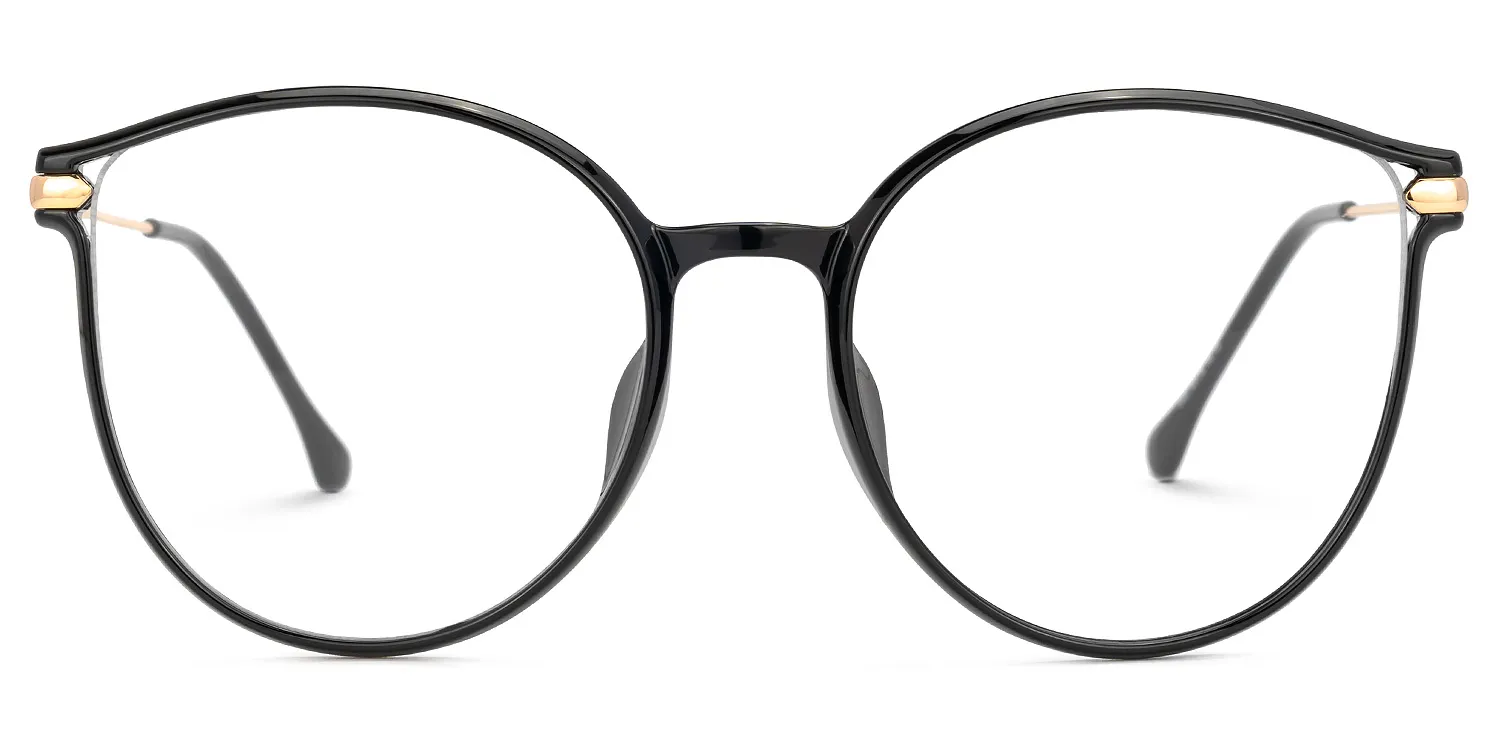 Saige Schwarz Cateye Brille Schwarz