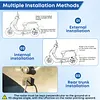 Motorcycle BSD 60GHz Millimeter Wave Radar Reversing Sensor 50m Range Motorcycle Lane Change Assist Radar IP67 Waterproof BSD Collision Avoidance Warning System Motorcycles Accessories
