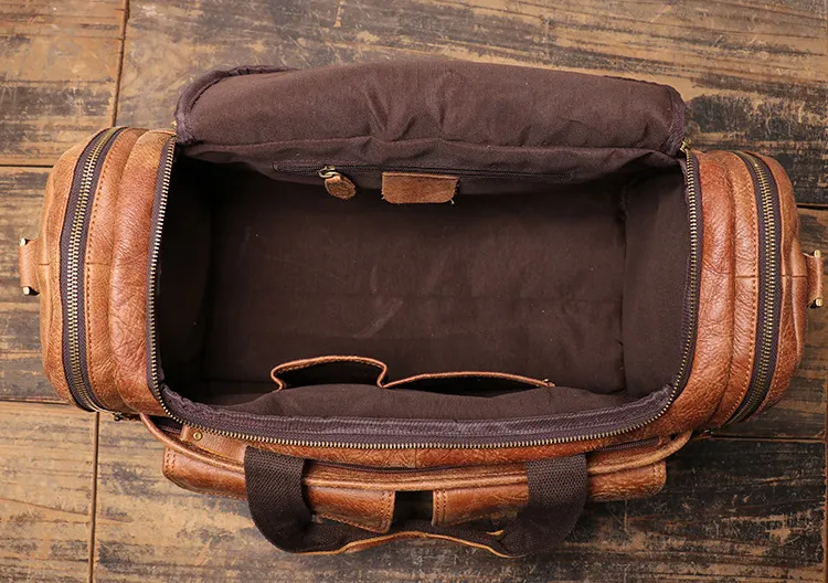 Large 32 inch duffel bags for men holdall leather travel bag overnight gym sports weekend bag