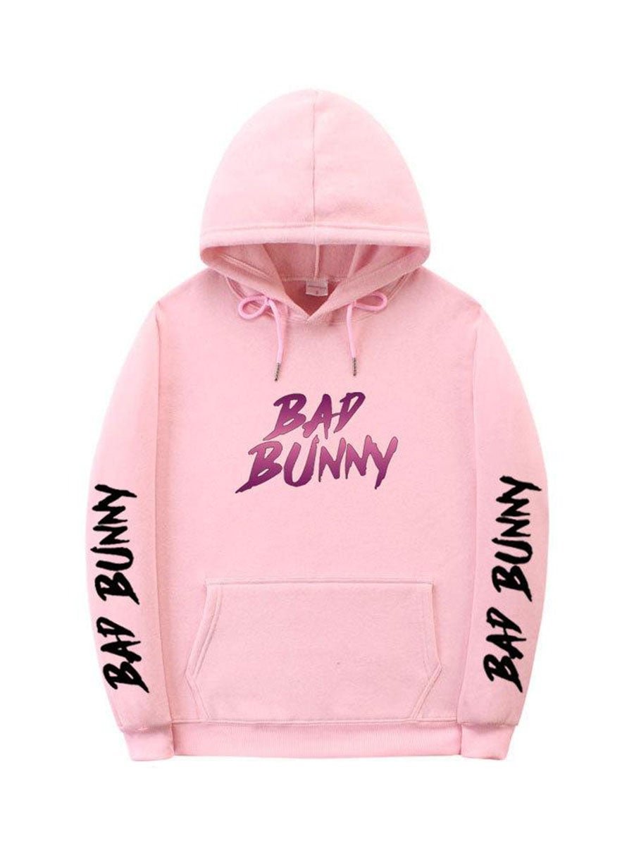 Unisex Bad Bunny Hoodie Hip Hop Trendy Novelty Hooded Sweatshirt