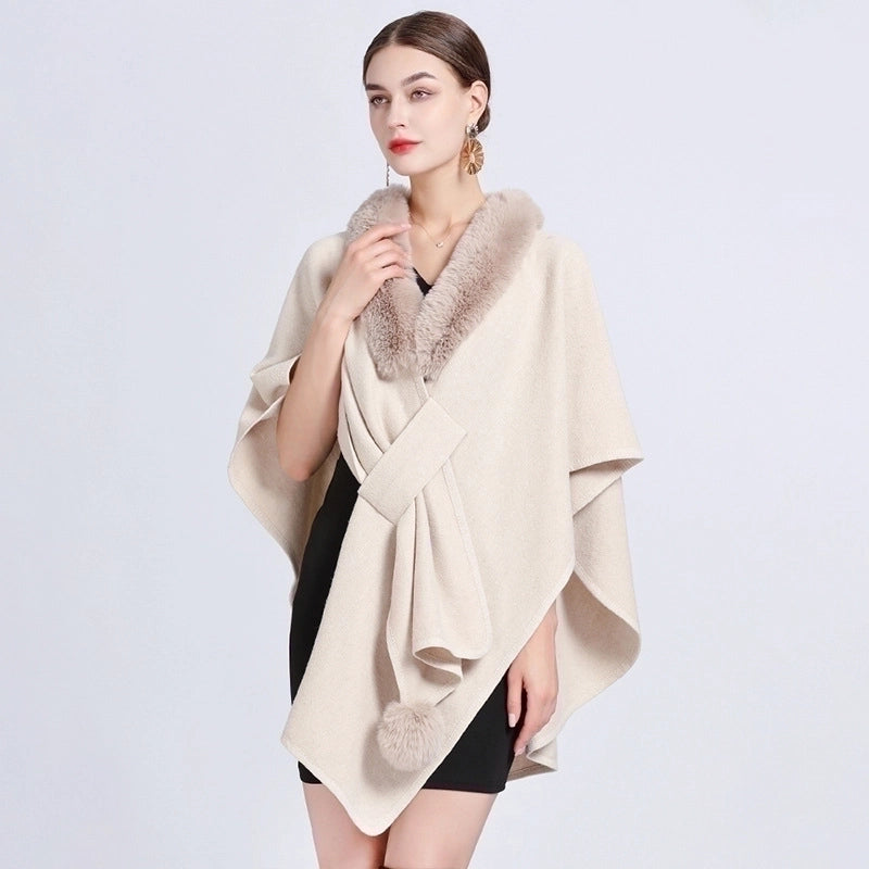 Women’s Minimalist Commute Solid Color Acrylic Fiber/artificial Wool Patchwork Shawl