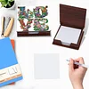 Wooden DIY LOVE Flower Diamond Painting Kit Note Box with 160 Papers for Office