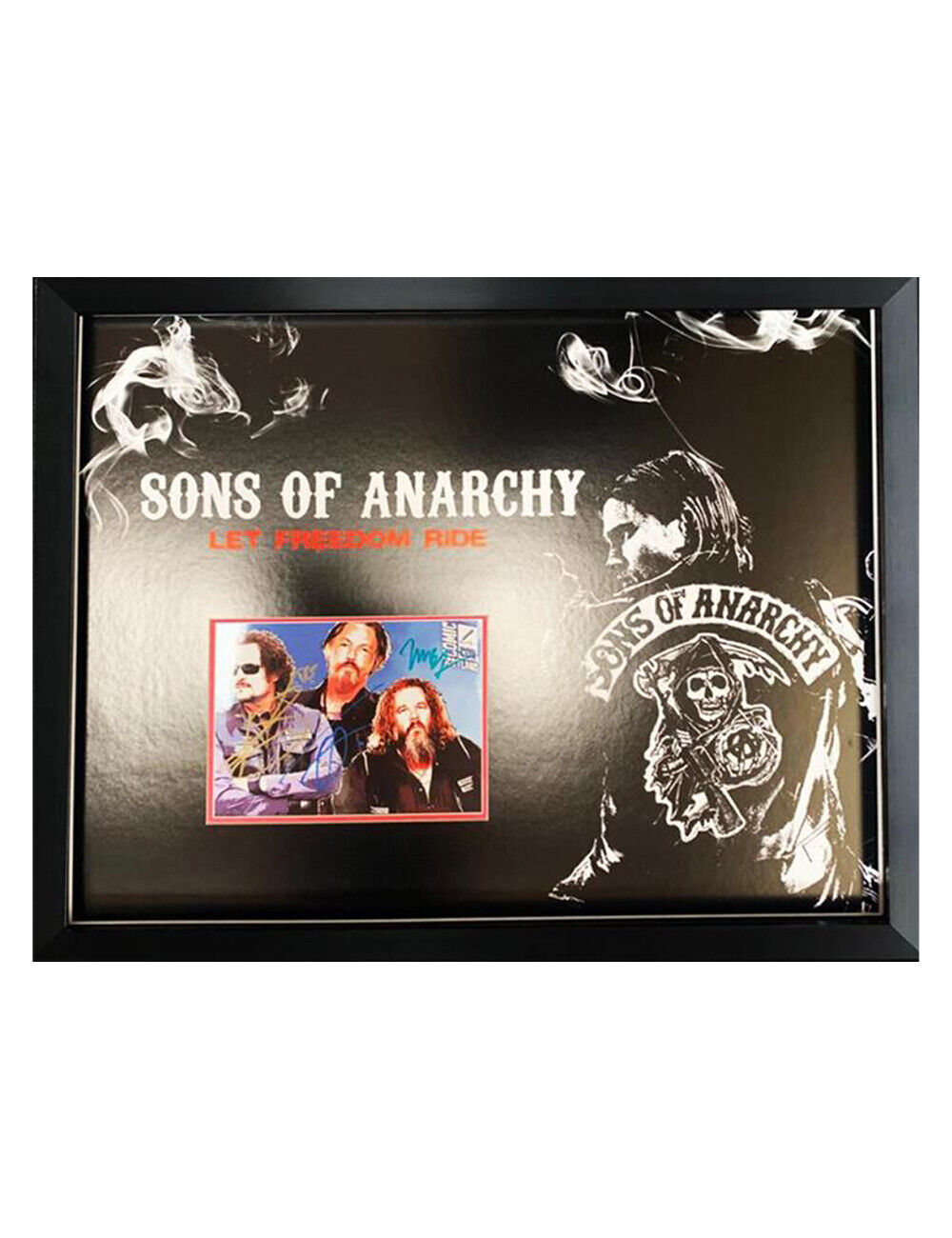 Framed Sons Of Anarchy Print Signed by Coates, Flanagan & Boone Jr. 100% + COA