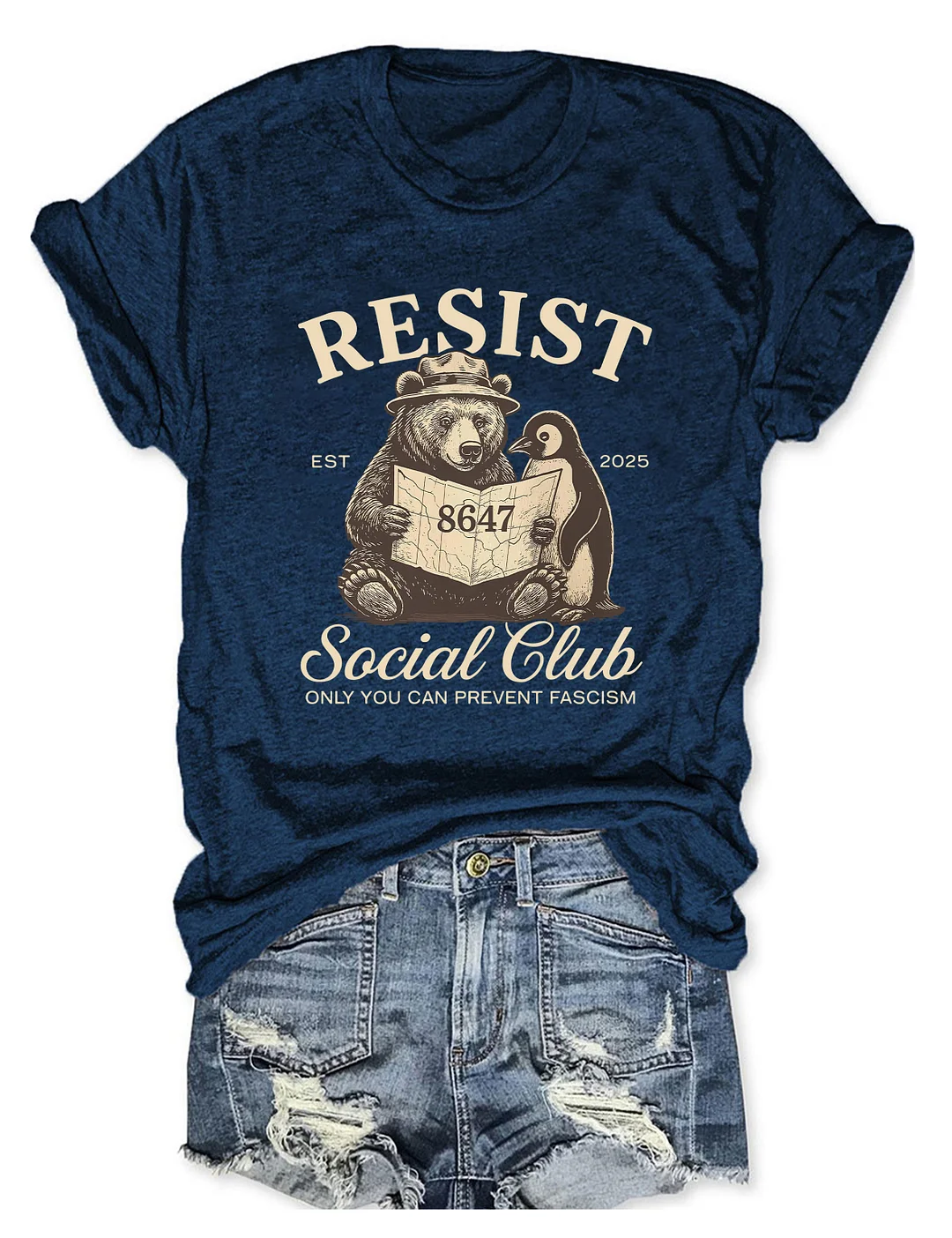 Bears Penguins Resist T-Shirt
