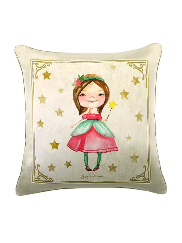 19 MOMME Coussin en soie imprimée de princesse 1