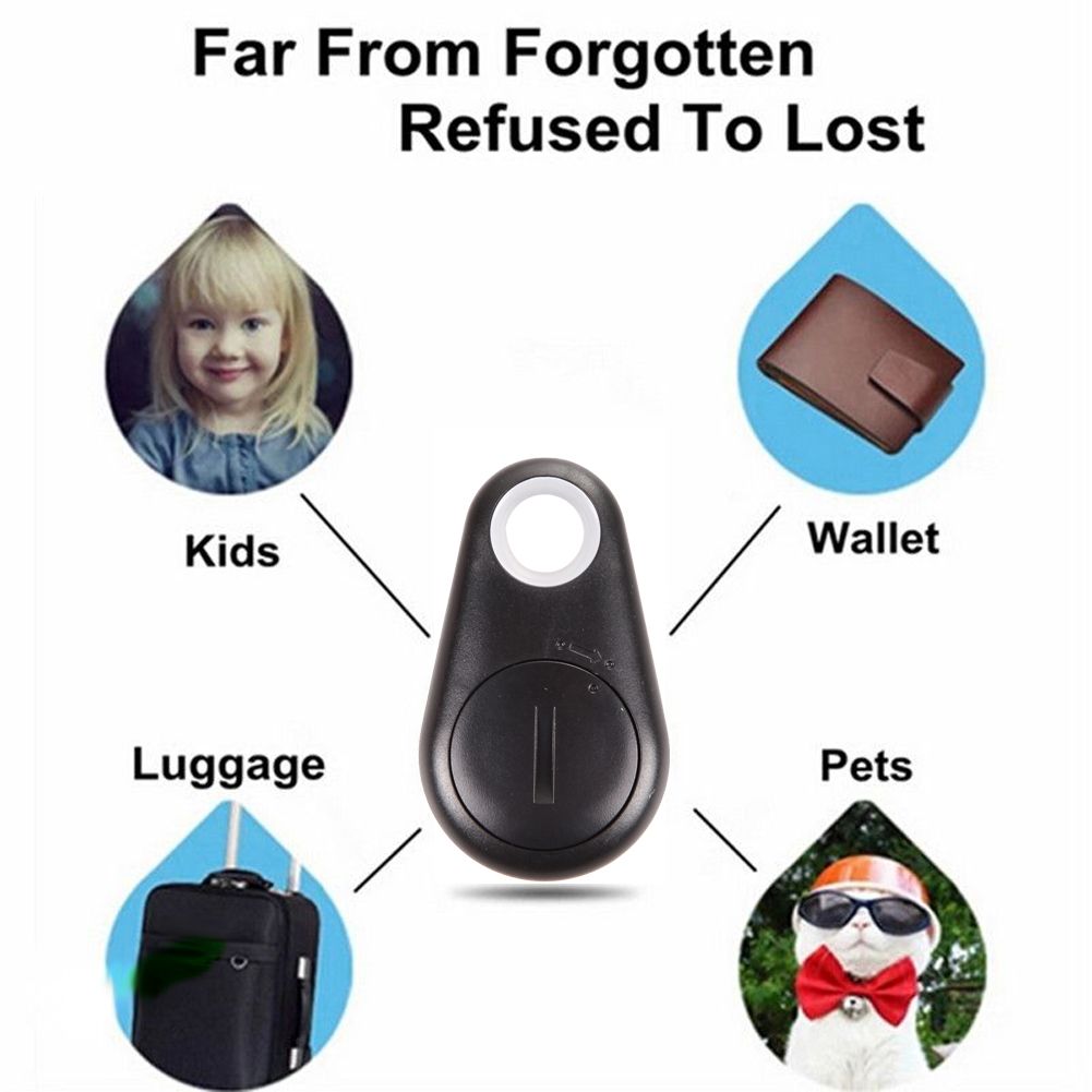 

Smart Bluetooth Tracer Pet Child GPS Locator Tag Alarm Wallet BLACK, White, 501 Original