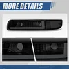 Auto Dynasty 4PCS LED DRL Headlights Assembly and Bumper Lamps Compatible with Chevy Silverado Suburban 1500 2500 3500 Tahoe 99-06, Driver and Passenger Side, Smoked Lens Clear Corner