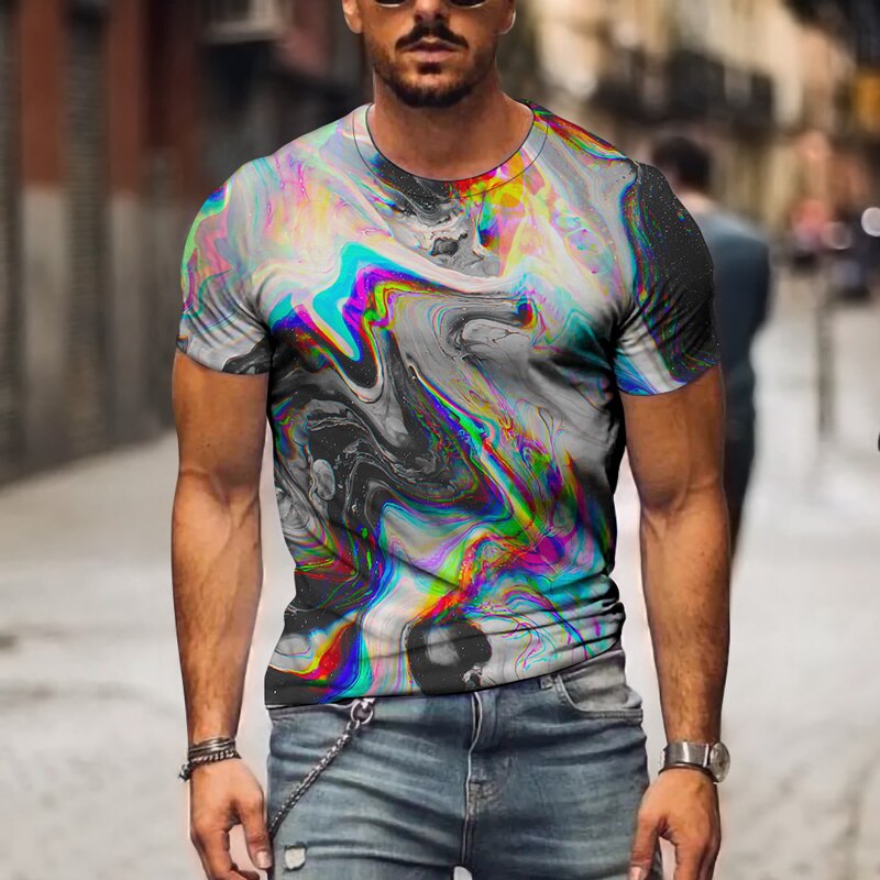 

Colorful - 3D Printed Men T Shirt, Xl, 501 Original
