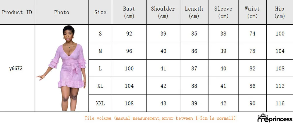 Women's Spring Summer Stripes Print V-Neck Ruffled Layer Casual Dress