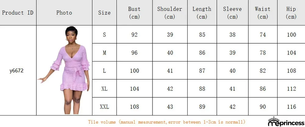 Women's Spring Summer Stripes Print V-Neck Ruffled Layer Casual Dress