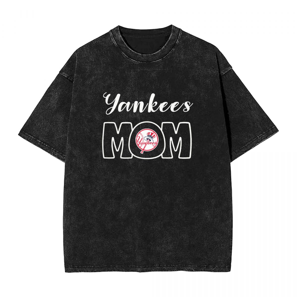New York Yankees Mom Men's Vintage Oversized T-Shirts