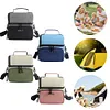 Double Layers Lunch Bag Leak Proof Hand-Held Cooler Box Portable Picnic Trip Bag