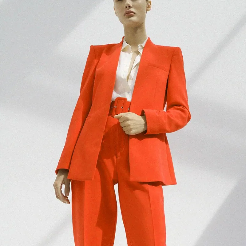 Za Women's With Belt Pant Pink High Waist Harem Pant Female Solid Office Ladies Trousers Purple Pockets Casual Streetwear Summer