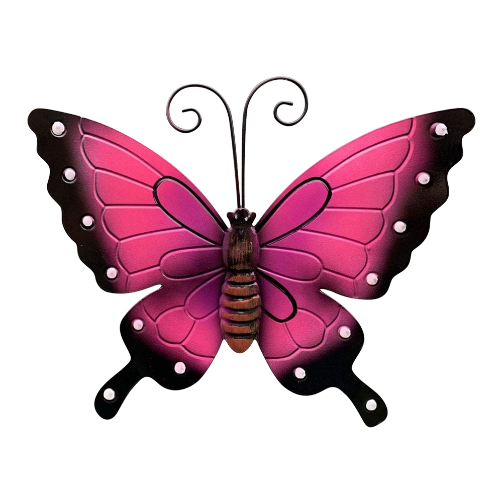 

Craft Metal Butterfly Wall Decor Hanging Garden Fence Ornament (Red), 501 Original