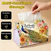 Diamond Art Tissue Box Cover DIY PU Desktop Organizer Large(Peacocks)