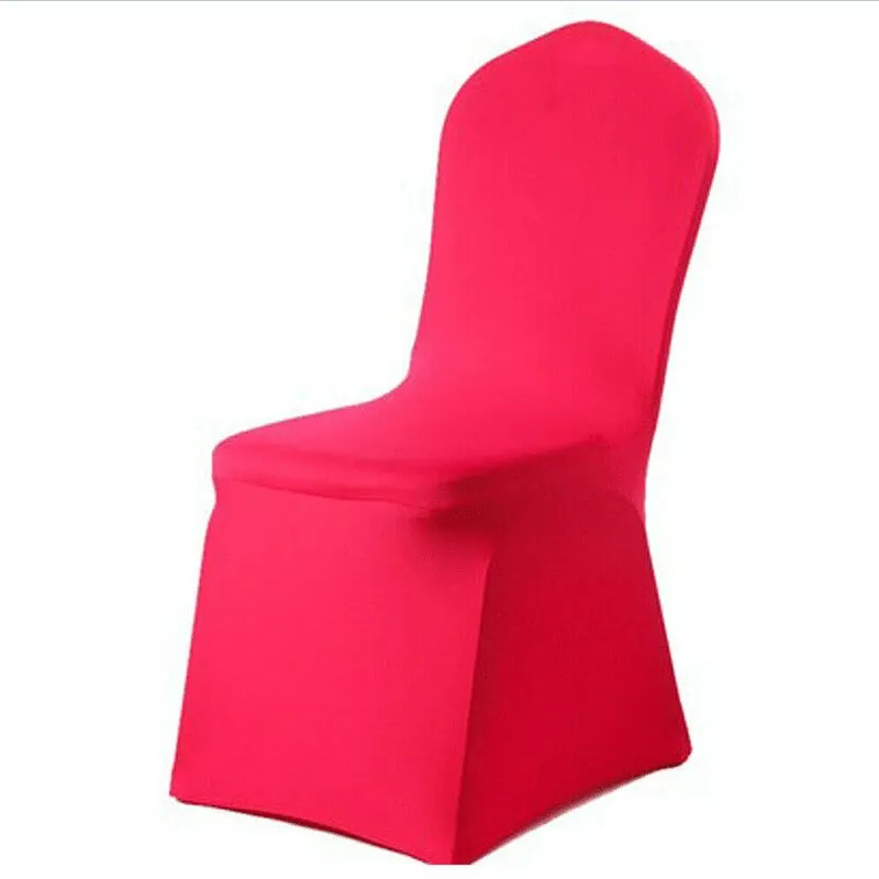 Spandex Chair Cover Solid Anti-slip Cover Stretch Wedding Banquet Party Elastic Slipcover Modern Kitchen Seat Case Chair Covers