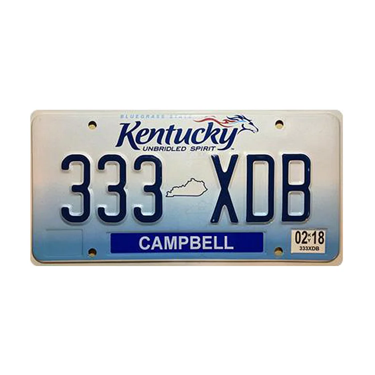 Kentuckyation - permis de plaque d’immatriculation de voiture ancienne - 5.9x11.8inch