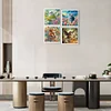 4Pack Animal-Crystal Rhinestone Diamond Painting(40x40cm)