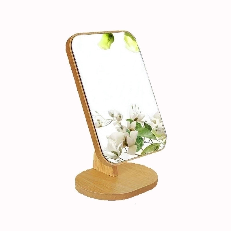 Minimalist Solid Color Wood Mirror 1 Piece