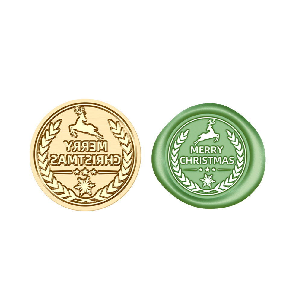 

25mm Christmas Wax Seal Stamp Cartoon Head - Wax Seal Stamp, 501 Original