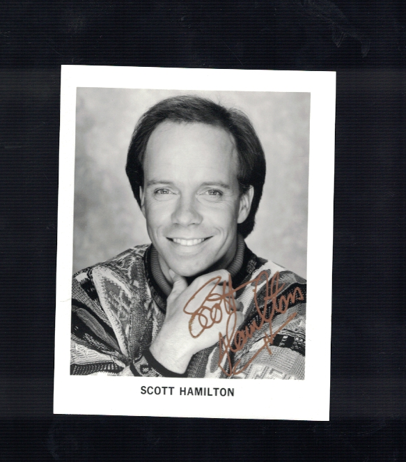 Scott Hamilton Olympic Figure Skating Signed 4 x 5