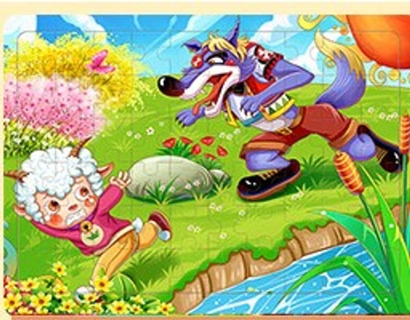 Puzzles Toddler(3-6years) Cartoon Wood Toys