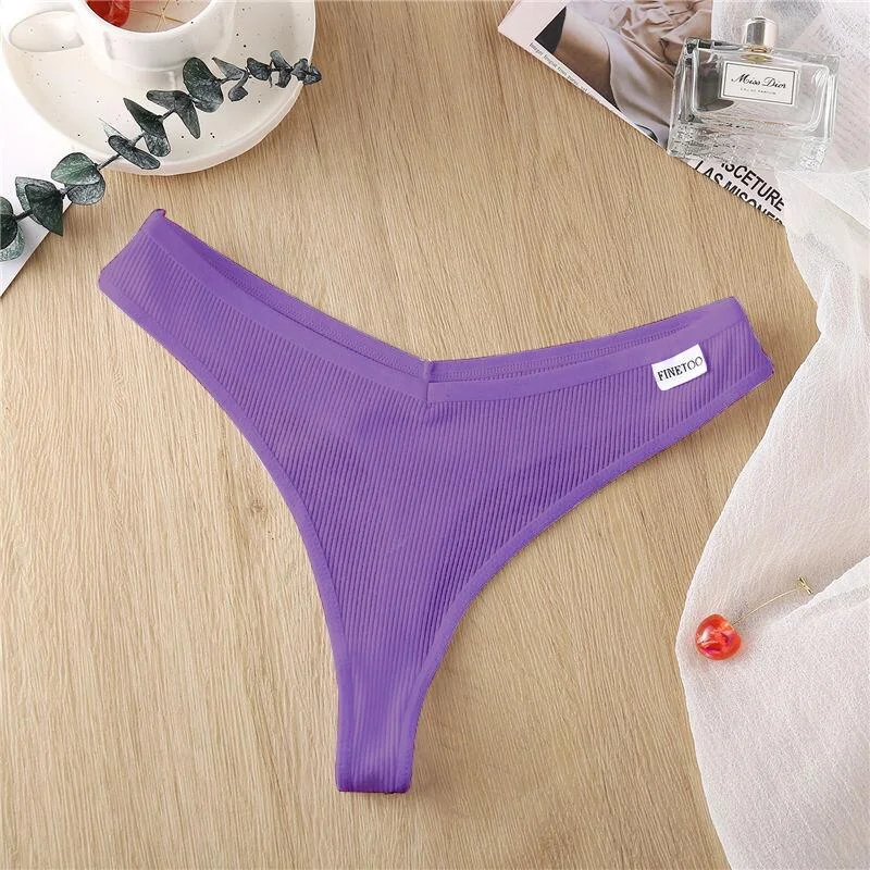 Billionm Cotton Thread Sexy Thong Women Breathable Comfortable Underwear Panties Fashion M-XL Briefs Low Waist Lingerie New 2020