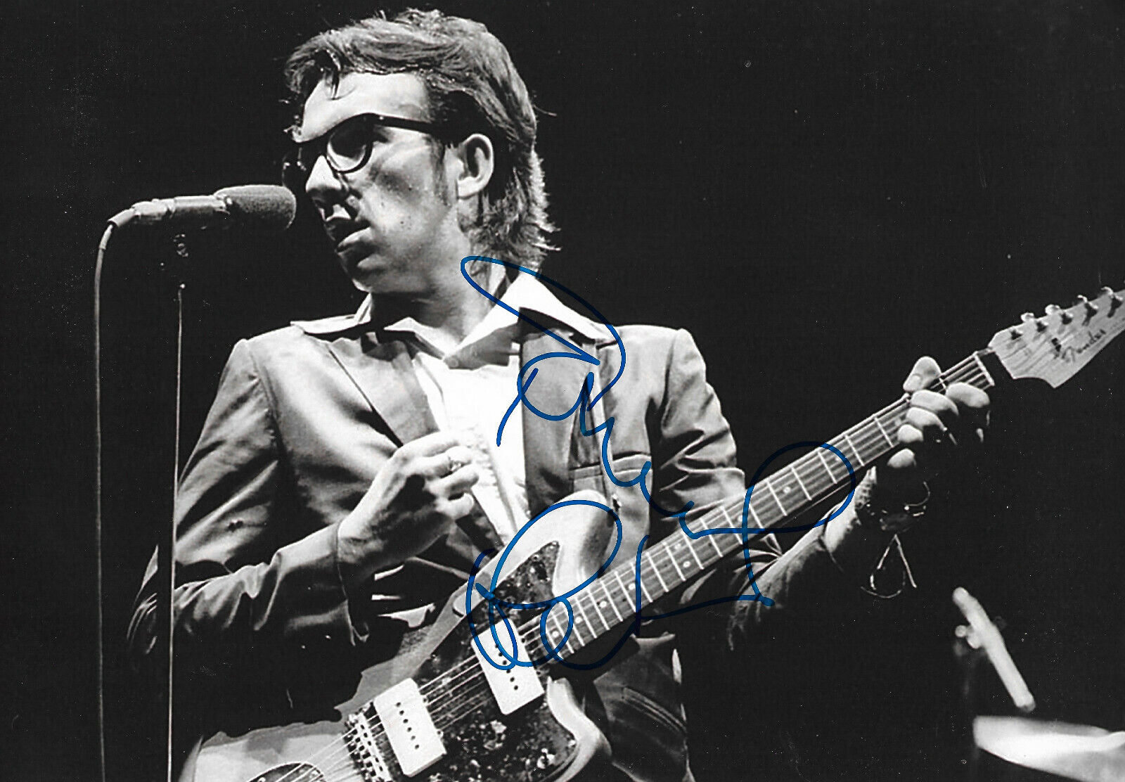 Elvis Costello signed 8x12 inch Photo Poster painting autograph