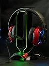 RGB Headset Stand with 2 USB Ports USB 2.0 Hub Headphone Shelf for Desk Display
