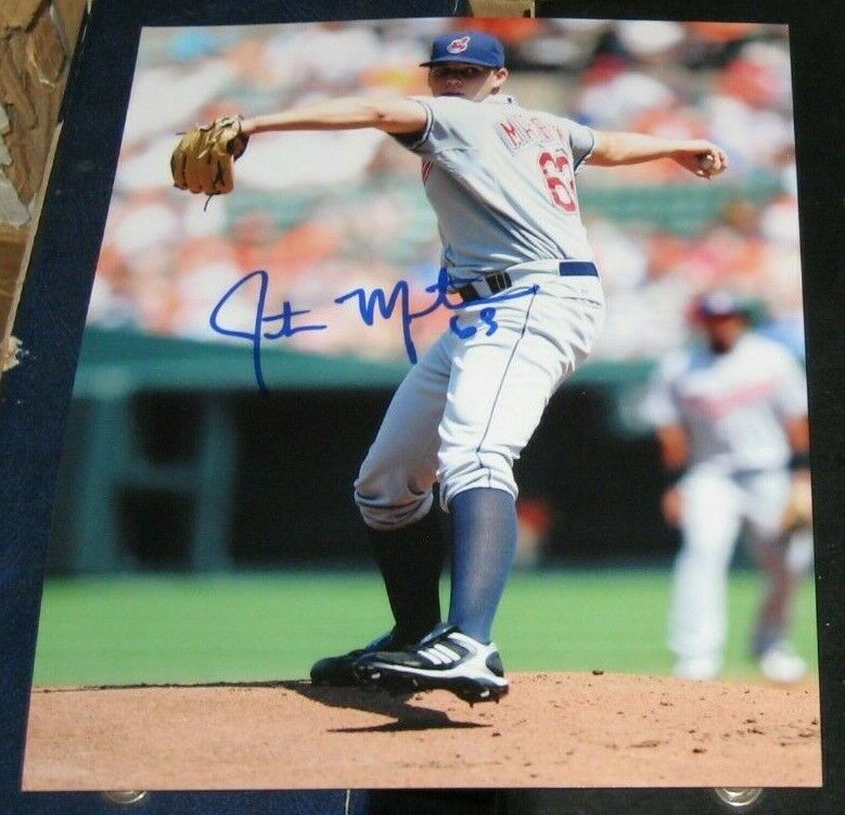 Justin Masterson Cleveland Indians SIGNED AUTOGRAPHED 8x10 Photo Poster painting COA Baseball