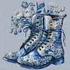 Blue And White Porcelain-Boots-11CT Stamped Cross Stitch 40*40cm/15.75*15.75in