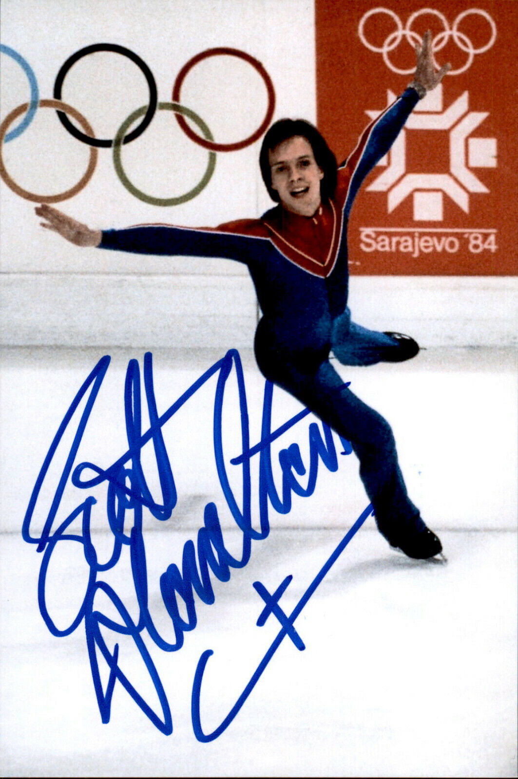 Scott Hamilton SIGNED auto 4x6 Photo Poster painting Figure Skating OLYMPIC GOLD MEDALIST #3