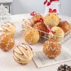 6PCS Gingerbread Foam 8CM Hanging Decor Balls