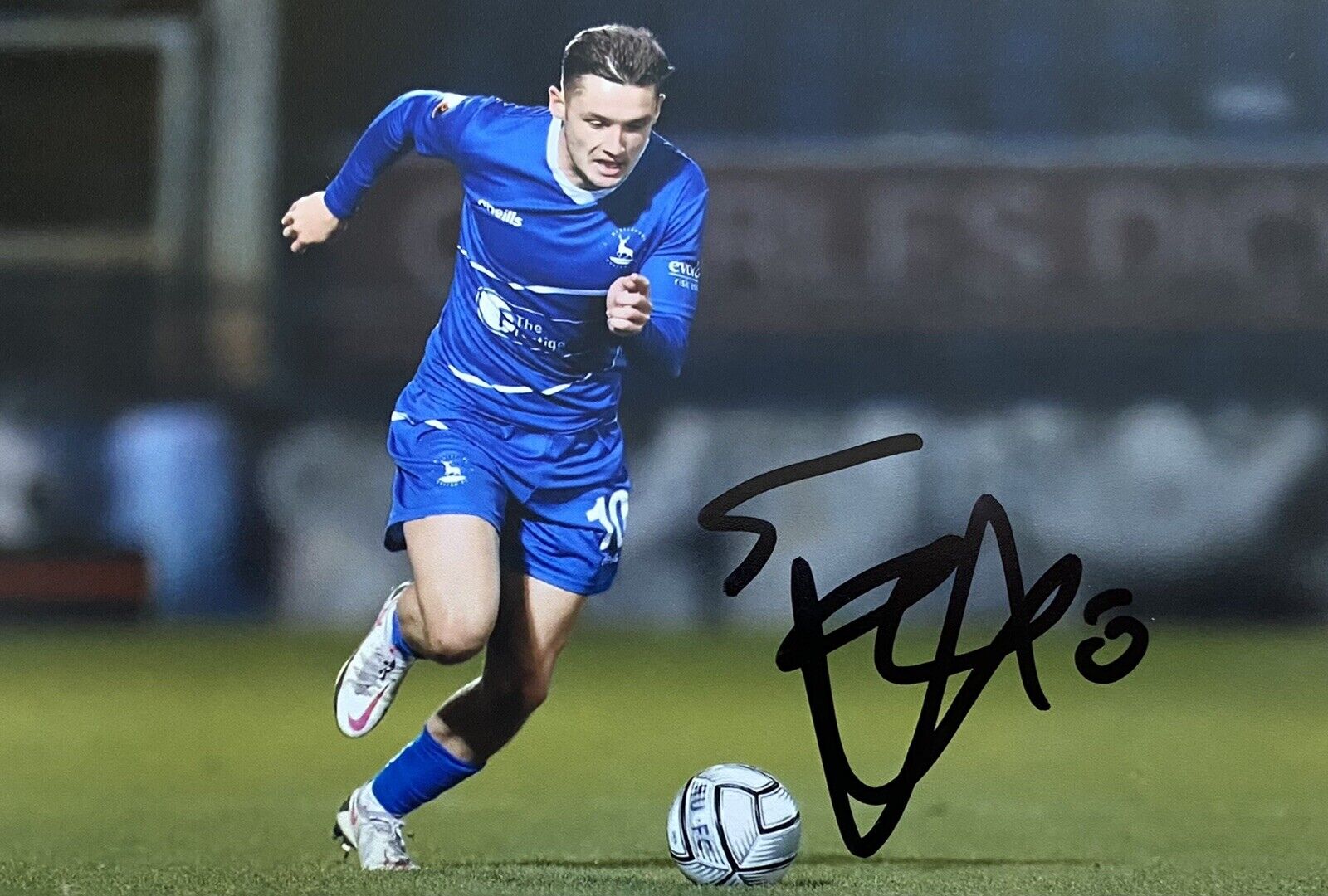 Luke Molyneux Genuine Hand Signed Hartlepool United 6X4 Photo Poster painting